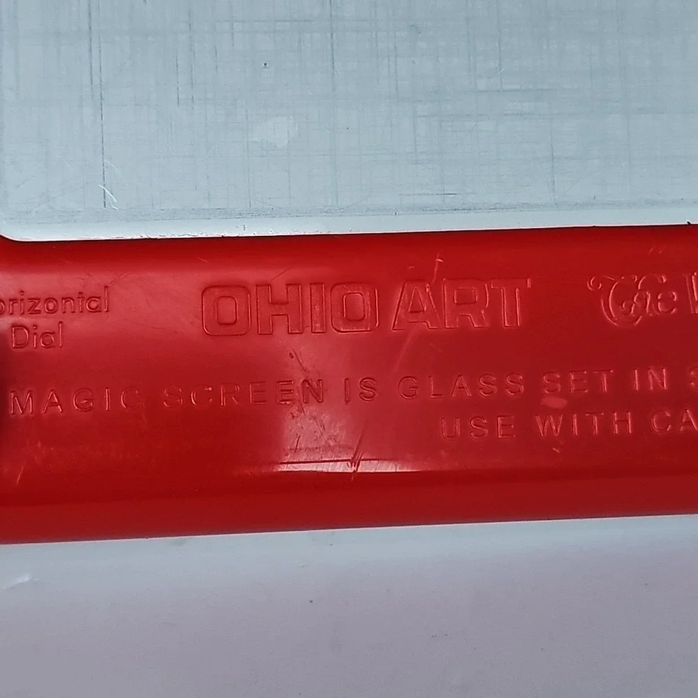 Vintage Ohio Art Etch A‎ Sketch Magic Screen and Pocket Spin Master Bundle Red